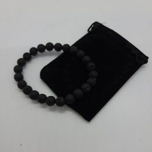 Black Lava Rock Bracelet